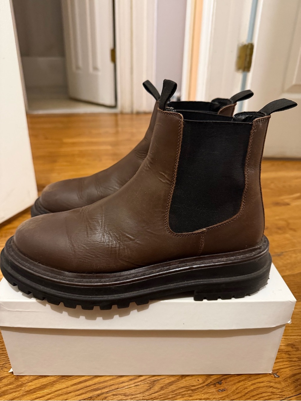 Men's Brown Chelsea Work Boot